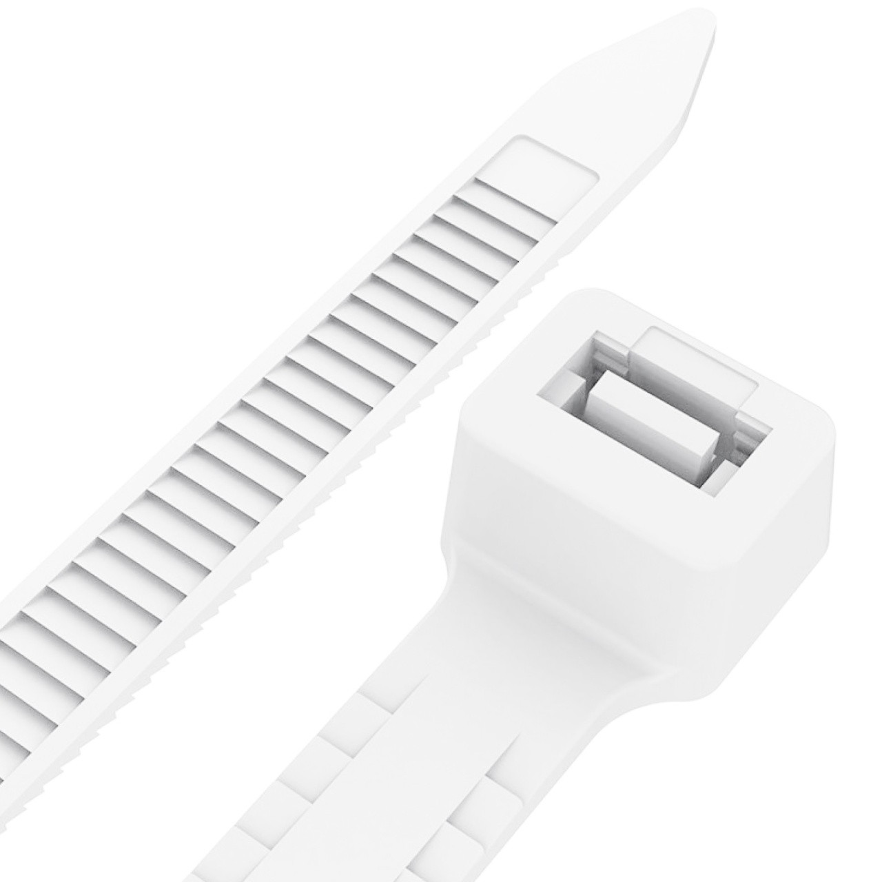 Хомуты нейлоновые 5x500 мм, 100 шт, белые, "MAXIMUM" (3284) оптом